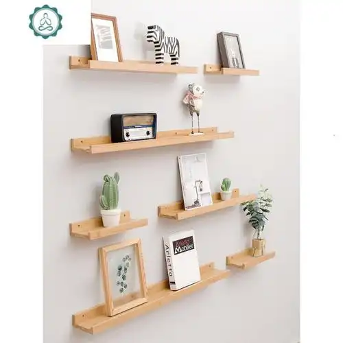 墙壁置物架客厅玄关壁挂电视墙装饰隔板卧室一字板墙上挂墙置物架封后