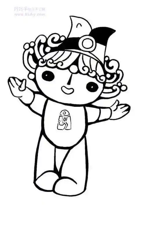 福娃填色图6张