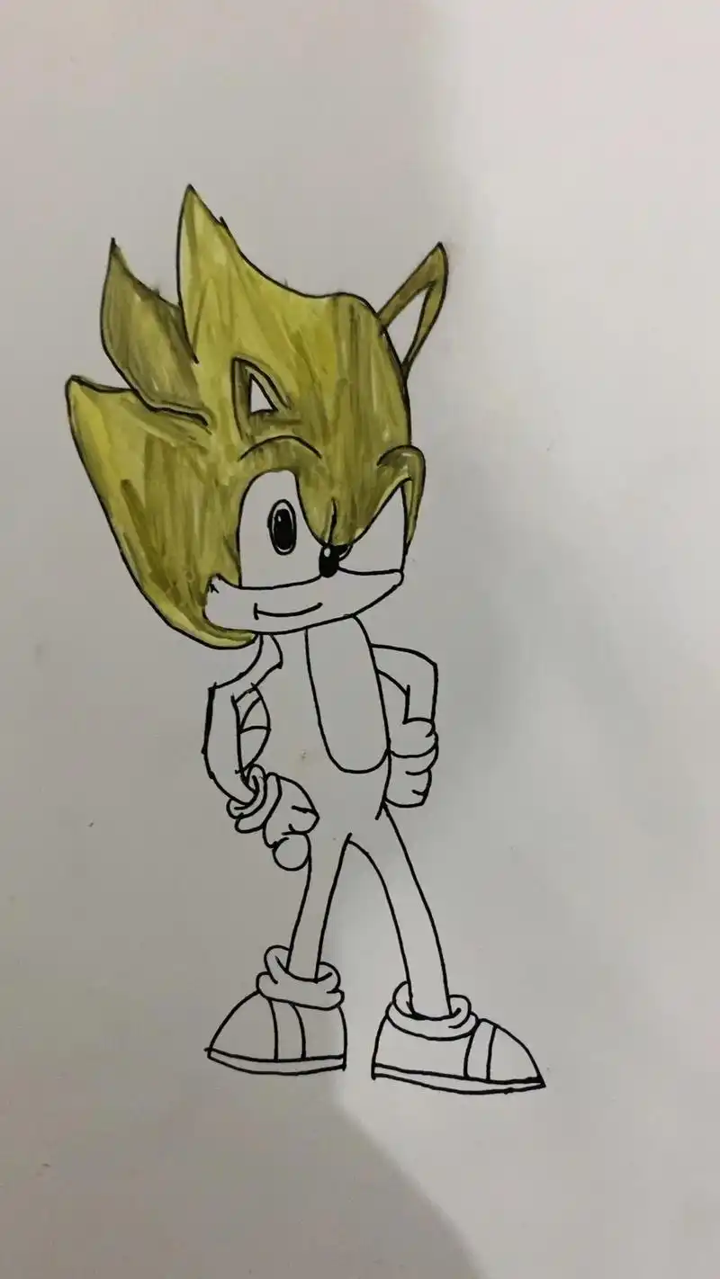 最近迷恋上了索尼克#爱画画的小朋友 #给生活多一点色彩 - 抖音