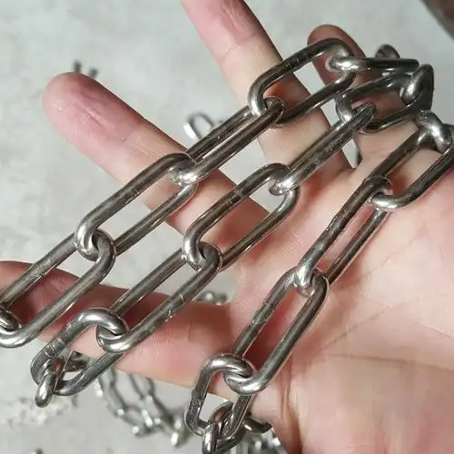 3毫米粗 不锈钢链条 焊接晒衣链 装饰链条 吊灯链条 铁链 2米