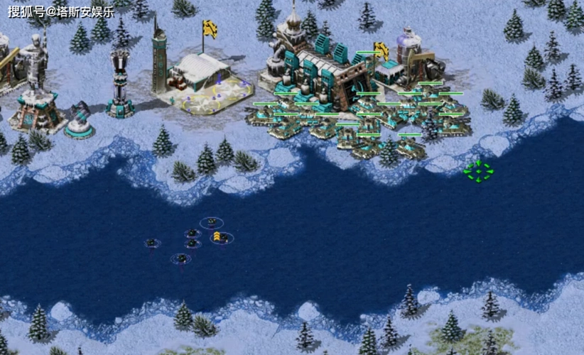 原创红警北极圈地图是遭遇战最好的选择易守难攻适合萌新玩家