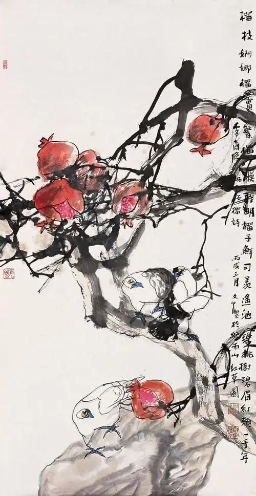 【转载】江文湛花鸟作品欣赏