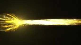 金色射线气功波光柱(alpha透明通道)视频素材