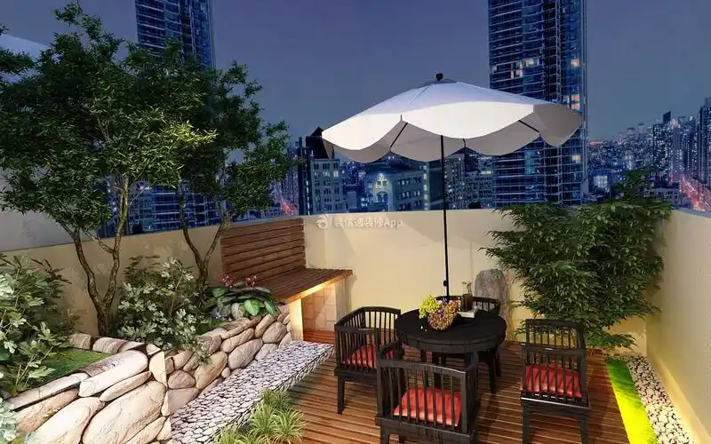 农村露天木阳台装修效果图 农村露天阳台地面铺什么材料