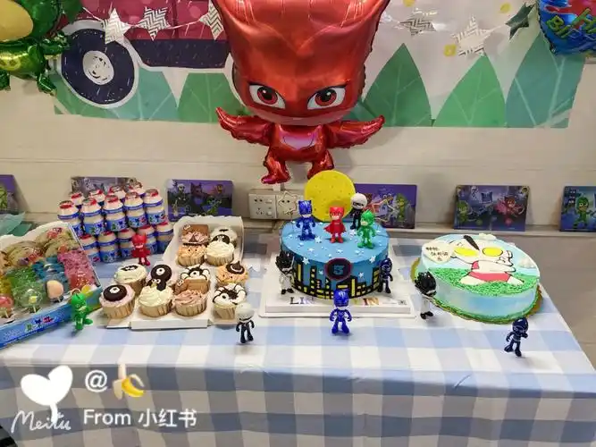 睡衣小英雄主题  #睡衣小英雄蛋糕  三岁生日主题,自己装饰,全是准汉