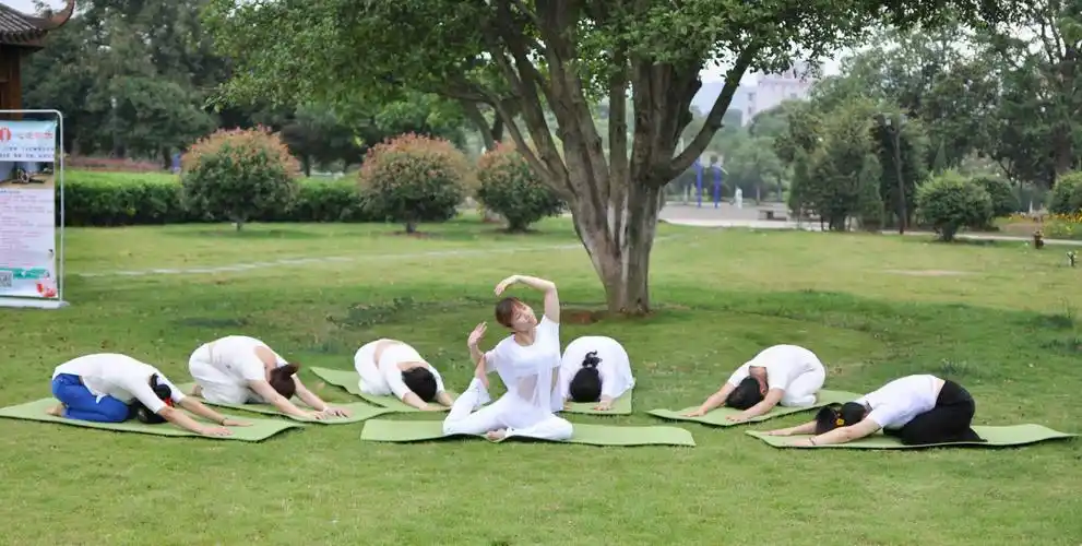 净园瑜伽,心悦老师的作品,象山公园户外(第一站)