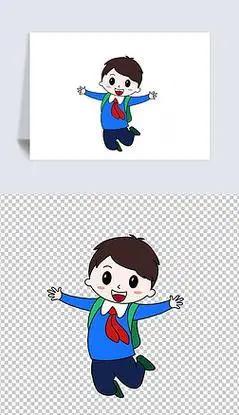 小学生红领巾少先队员卡通形象