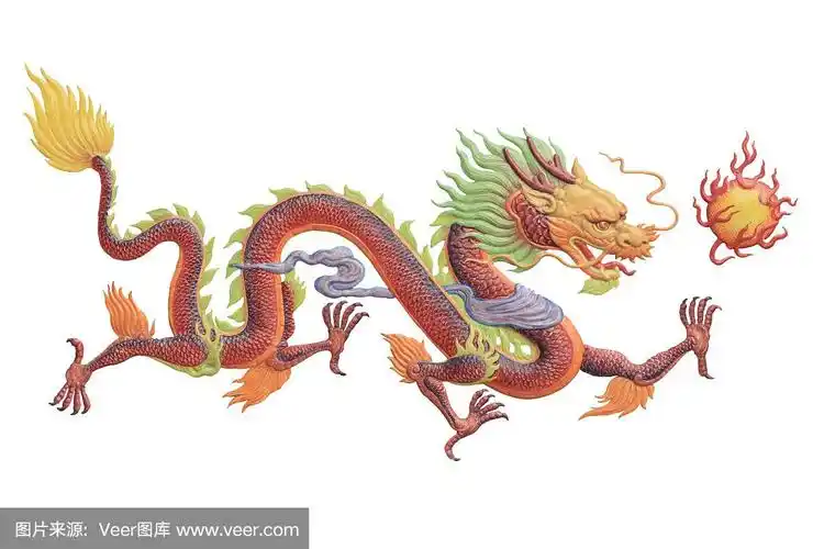 中国龙的画