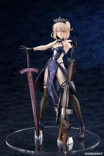 fategrandorder泳装黑呆手办预购枪剑在手美背迷人