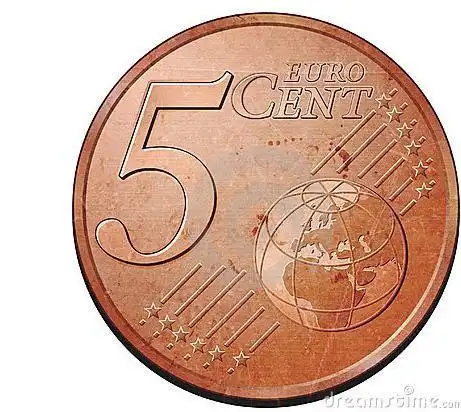 展开全部 欧元硬币;面值5欧分