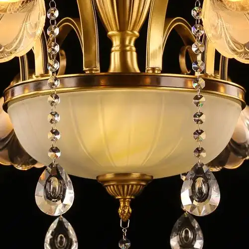 欧式吊灯奢华大气锌合金水晶灯客厅灯别墅吊灯餐厅卧室灯具法式灯