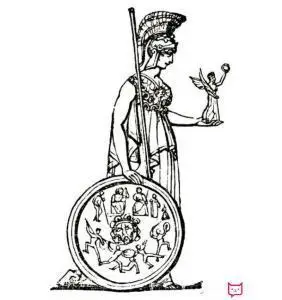 可爱雅典娜女神简笔画