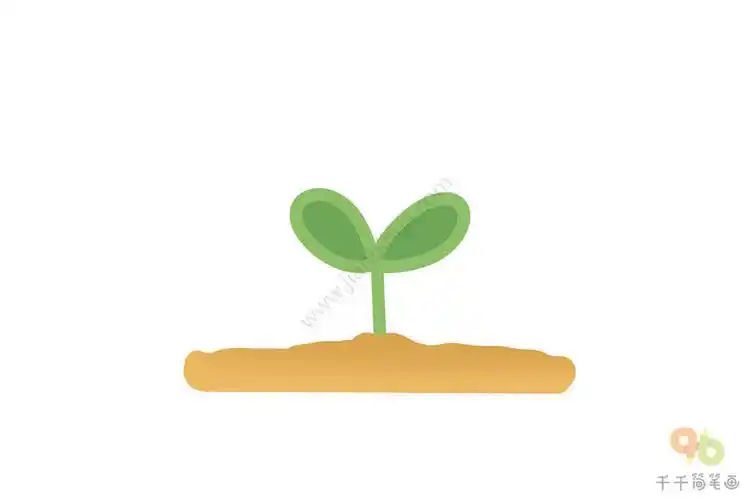 四季符号 春意盎然的植物简笔画_零基础学画简笔画