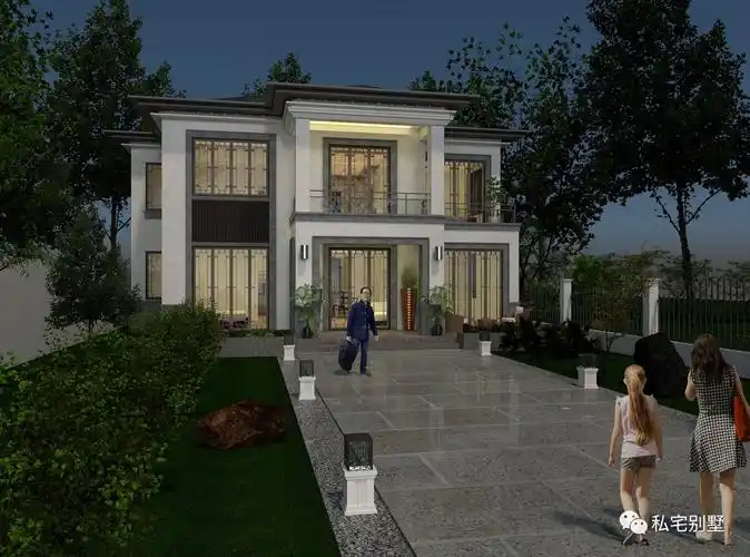 新中式两层别墅体味中式与现代结合魅力