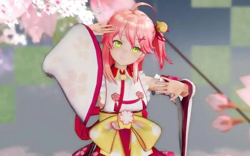 『mmd』シューティングスター(shooting star) 樱巫女_哔哩哔哩_bili