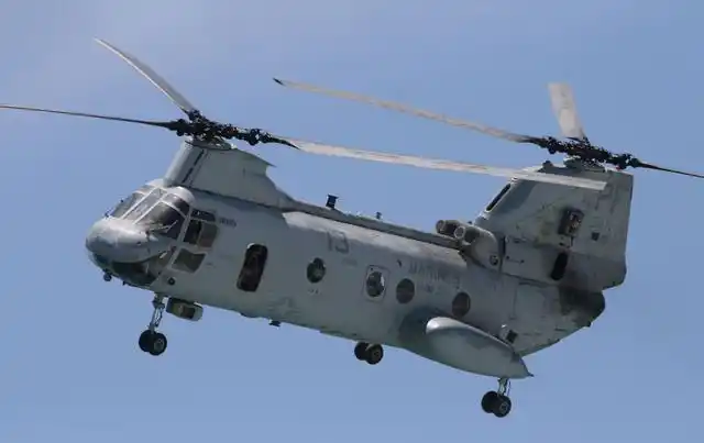 美军 明星航母舰载机— ch-46"海骑士"直升机