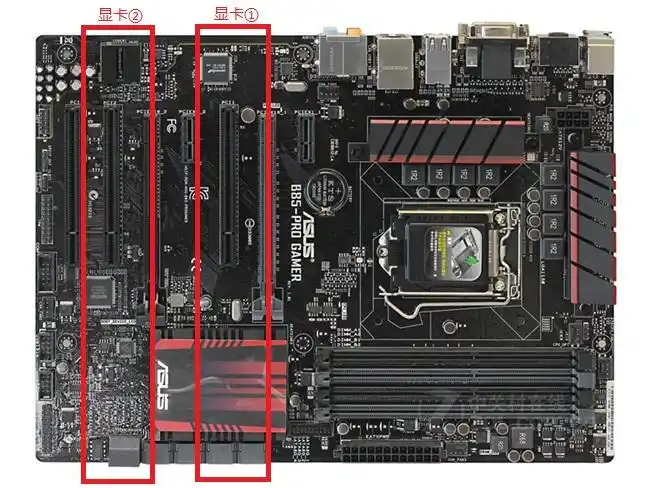 华硕b85progamer能上两个gtx970么