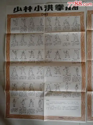 少林小洪拳一套两张