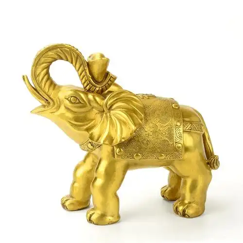 树脂工艺品大象摆件对家具有什么样的风水寓意