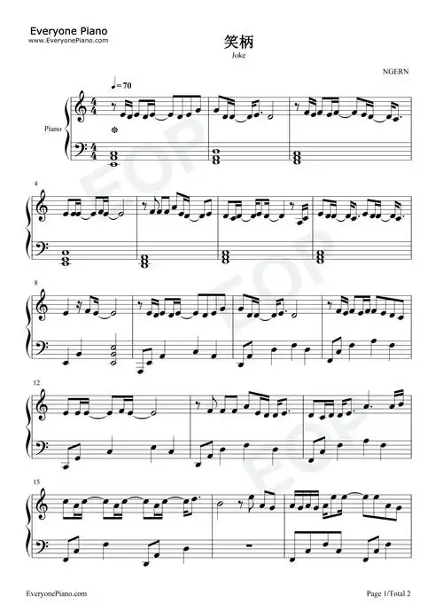 双手简谱,数字谱,midi,pdf)免费下载