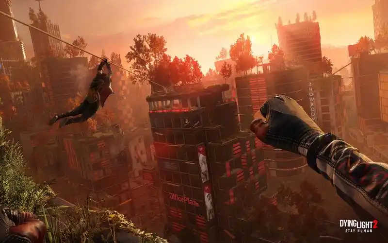 消逝的光芒2一段流畅跑酷