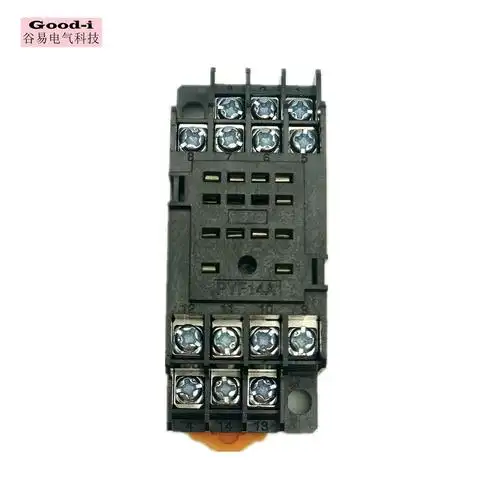 小型继电器底座pyf14a 14脚 hh54p my4nj 适用 中间继电器底座