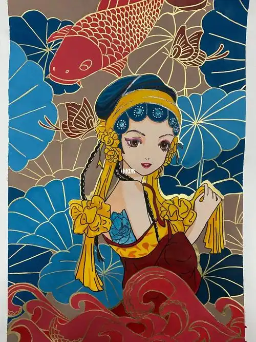 水粉装饰画学前教育