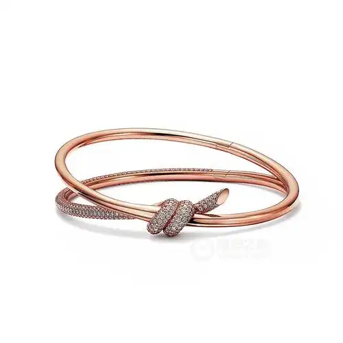 蒂芙尼tiffanyknot双行铰链手镯手镯14