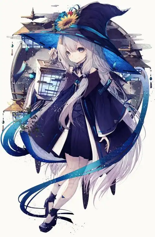 动漫人物魔女大集合!二次元动漫美图壁纸,精选p站大神们的插画