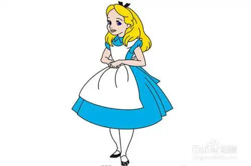 如何画爱丽丝梦游仙境中的爱丽丝