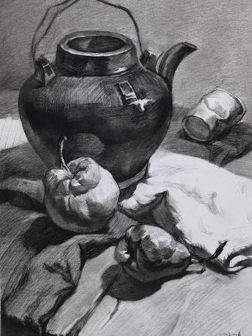 初中学生素描大关系