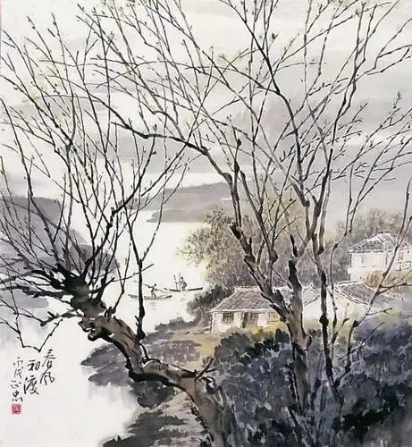 张正忠国画作品田园风光