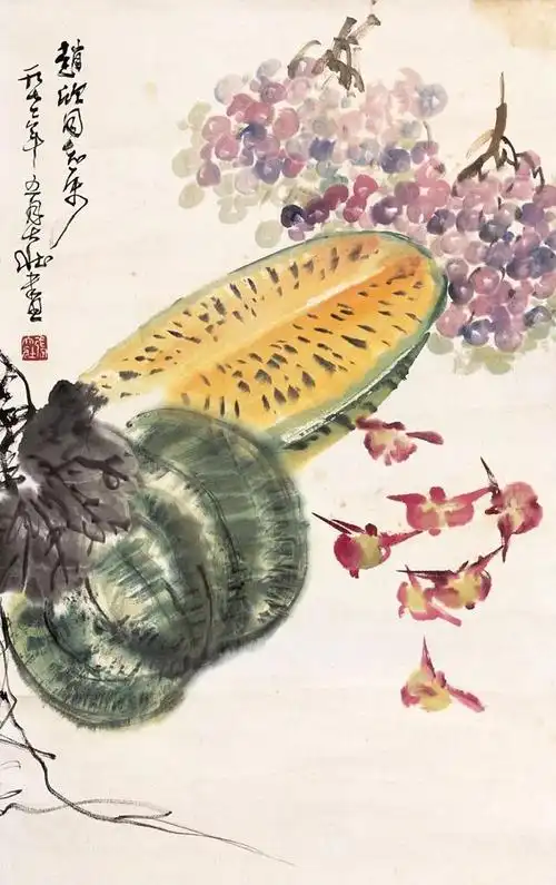 张大壮果蔬题材国画欣赏