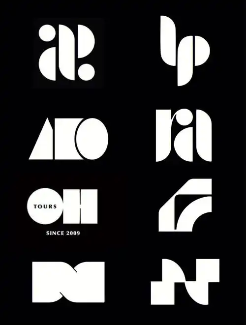 logo设计几何创意的极简主义