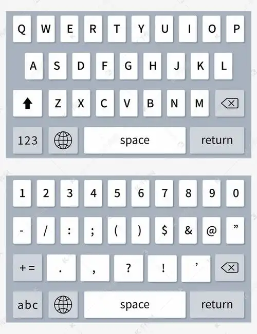 手机全键盘页面