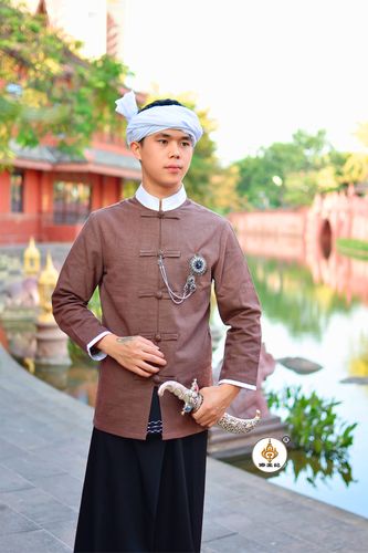 傣王妃服饰傣族泰国传统复古近代服装男节日服其他民族服装