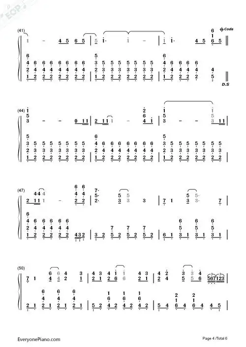 say yes-电影101次求婚主题曲双手简谱预览4