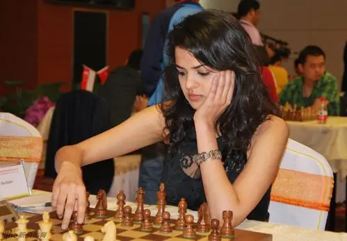 国象亚团赛美女棋手