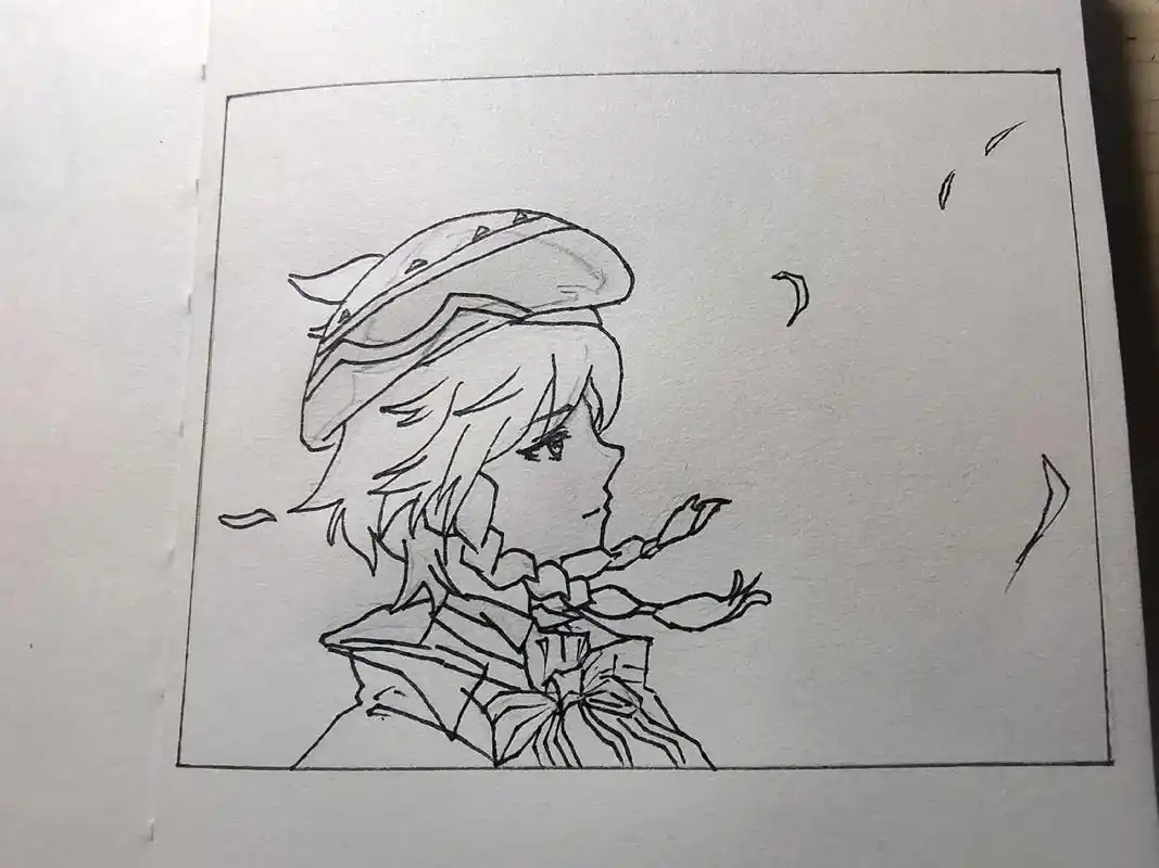 原神 #临摹手绘 #线条 头一回画这种 - 抖音