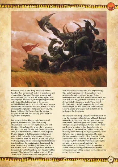 中古战锤绿皮九版同人军书兵种图鉴设定集(上)