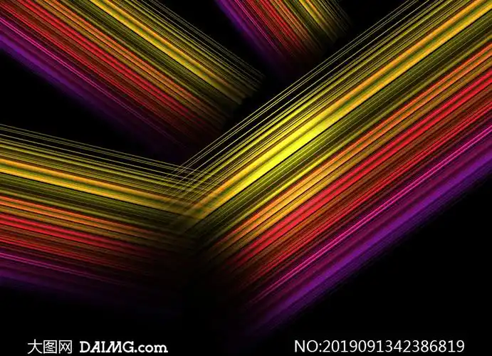流光溢彩炫丽线条创意背景分层素材