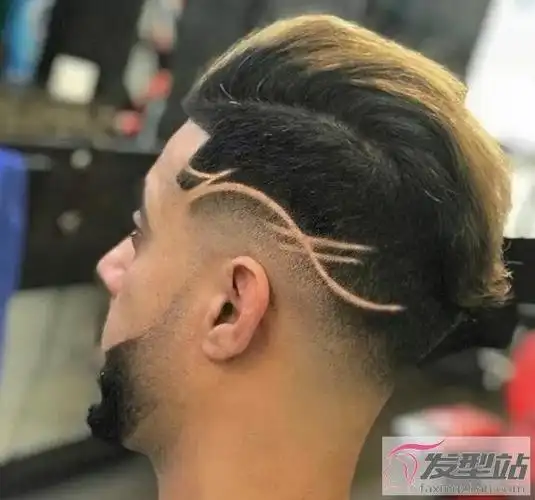 发型雕刻图案侧面男最好看侧面雕刻图案大全3