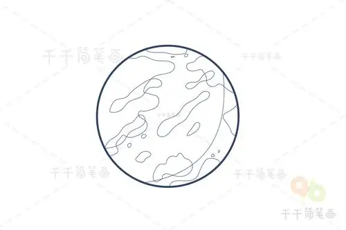 海王星简笔画图片