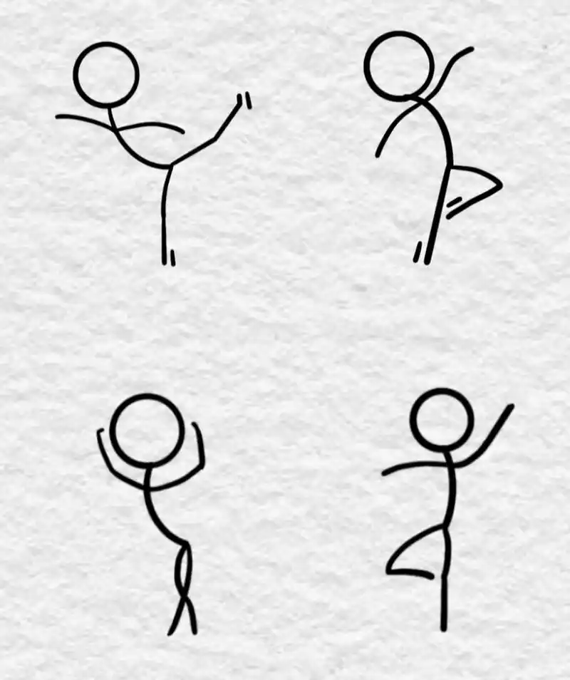 火柴人简笔画 今天又是运动的一天 工具:ipad 软件:procreate 笔刷