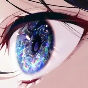 迷人又深邃的眼睛头像图片 如璀璨华丽彩色钻石般灿烂_动漫头像_头像