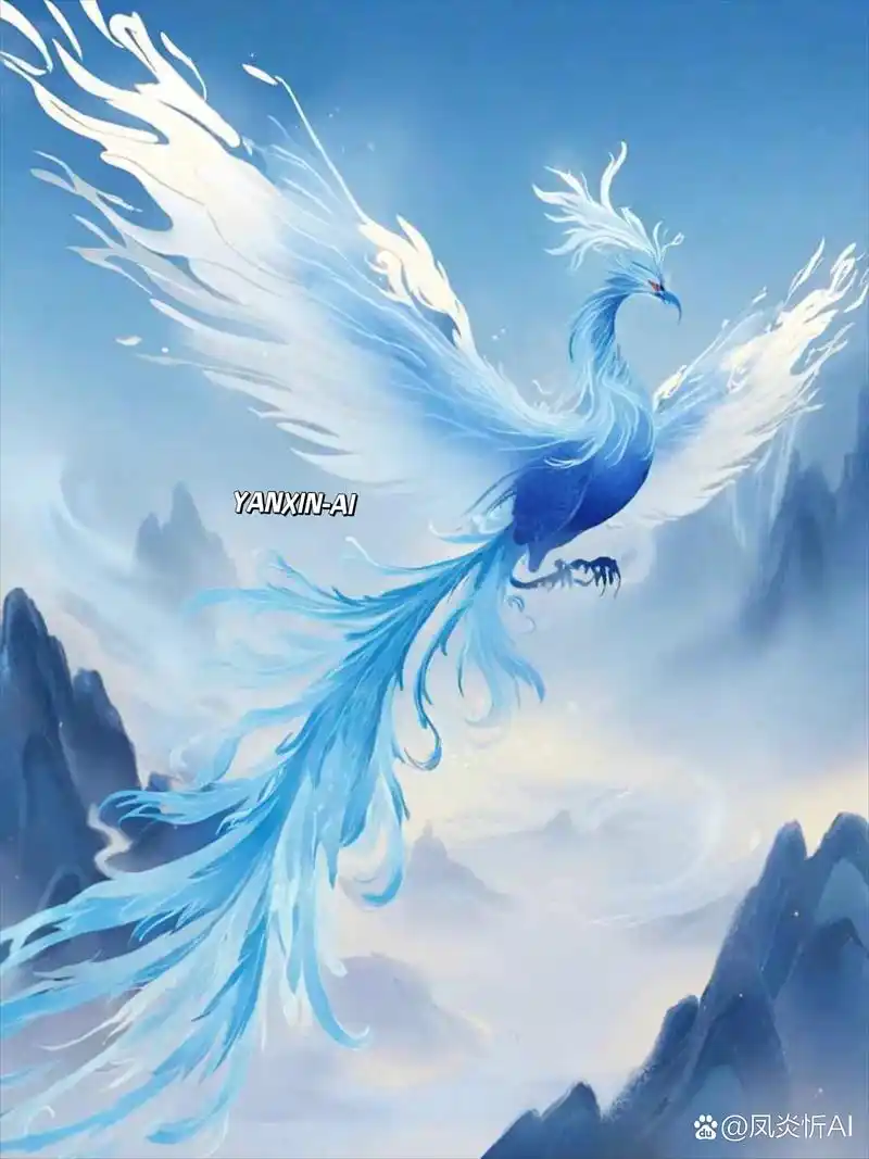 【观山海】山海经神兽,青鸟!  ai眼中的山海经瑞兽青鸟,第二期!