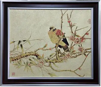 传统漆画 扬州漆器厂 "锦上添花"装饰画