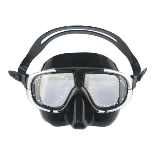 钢化玻璃抗爆裂性硅胶舒适的低体积轻巧水肺潜水自由潜水面罩