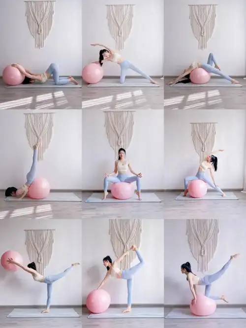 瑜伽球拍照体式02690269