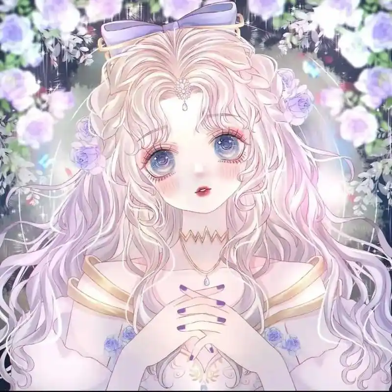 仙气飘飘紫色系头像 #可爱女生头像#仙气十足#动漫女头 大  - 抖音